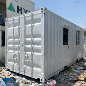 Cont 20, ốp thạch cao, sàn simili, có vệ sinh